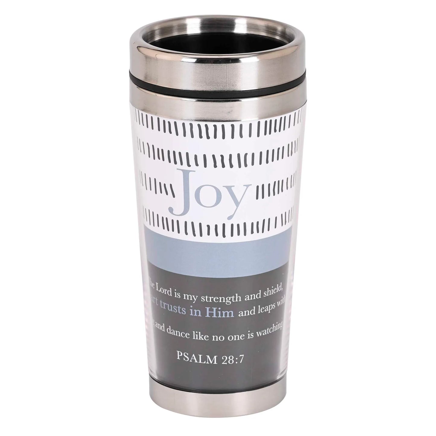 Travel Mug Joy Psalm 28:7 16 oz