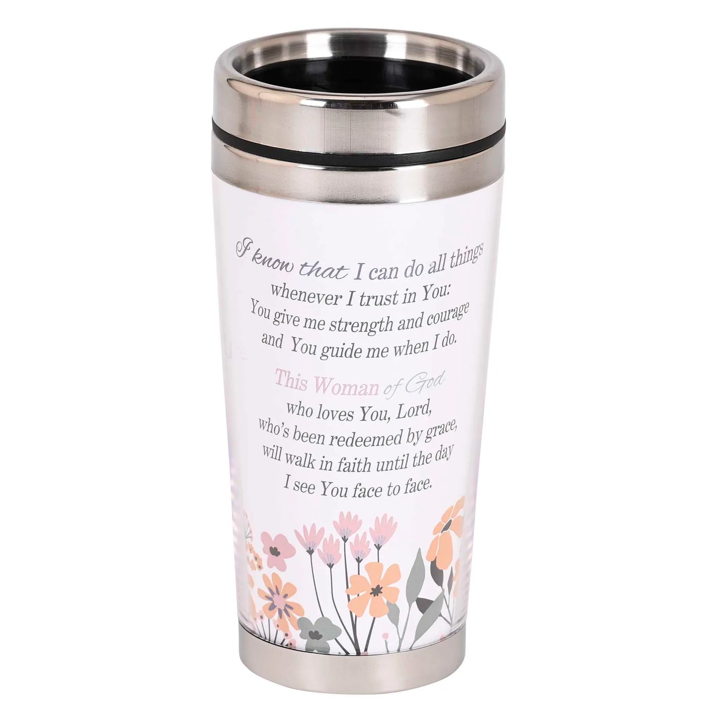 Travel Mug Woman Of God 16 oz