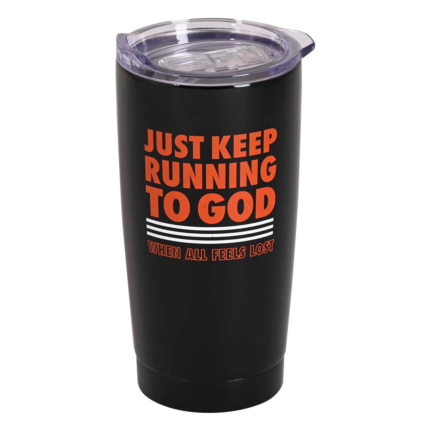 Tumbler Just Keep Running To 20 oz Black