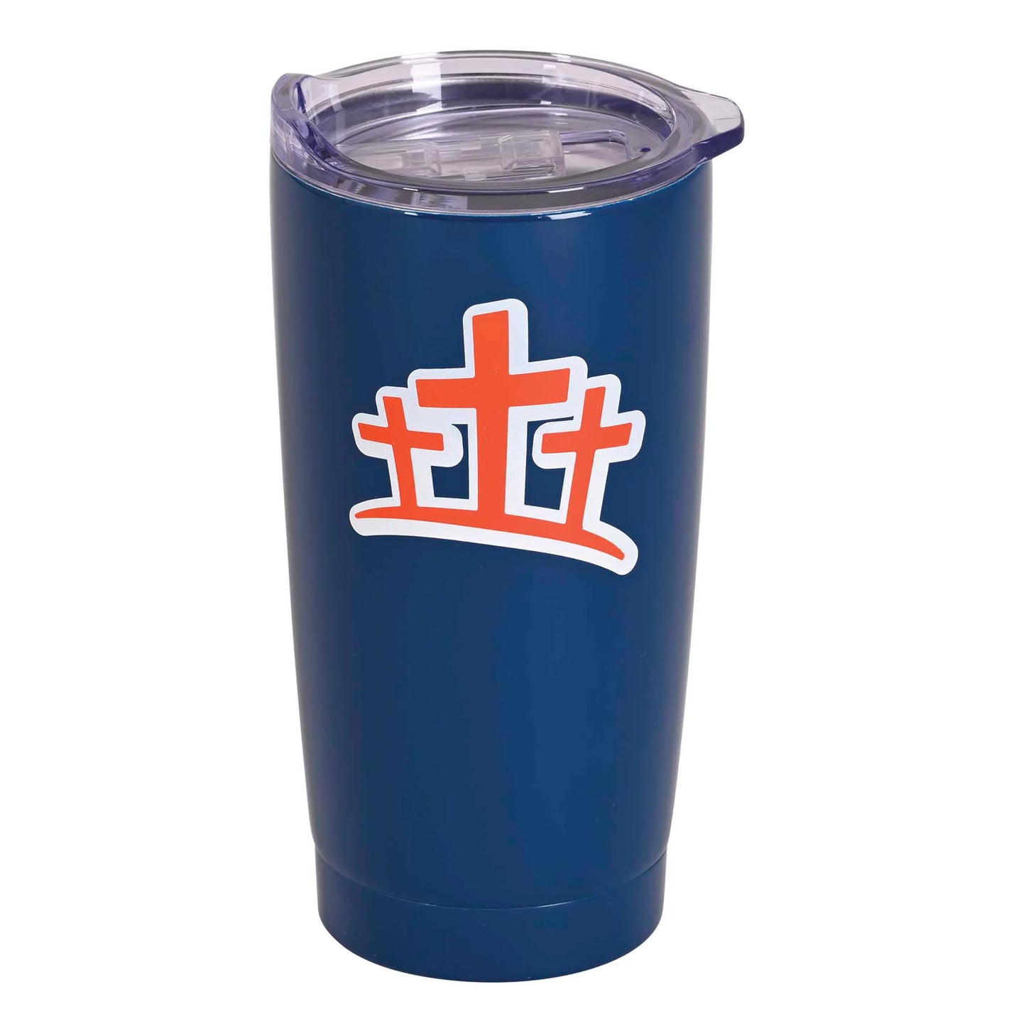 Tumbler Orange Crosses 20 oz Navy