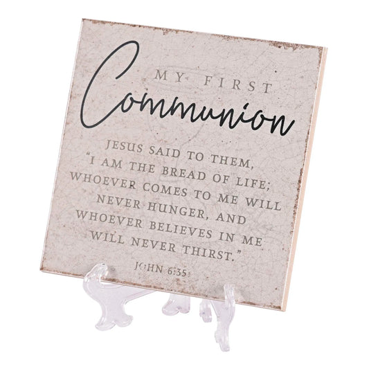 Tabletop Tile My First Communion 6x6