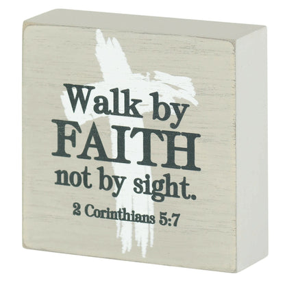 Tabletop Plaque Walk By Faith Gray