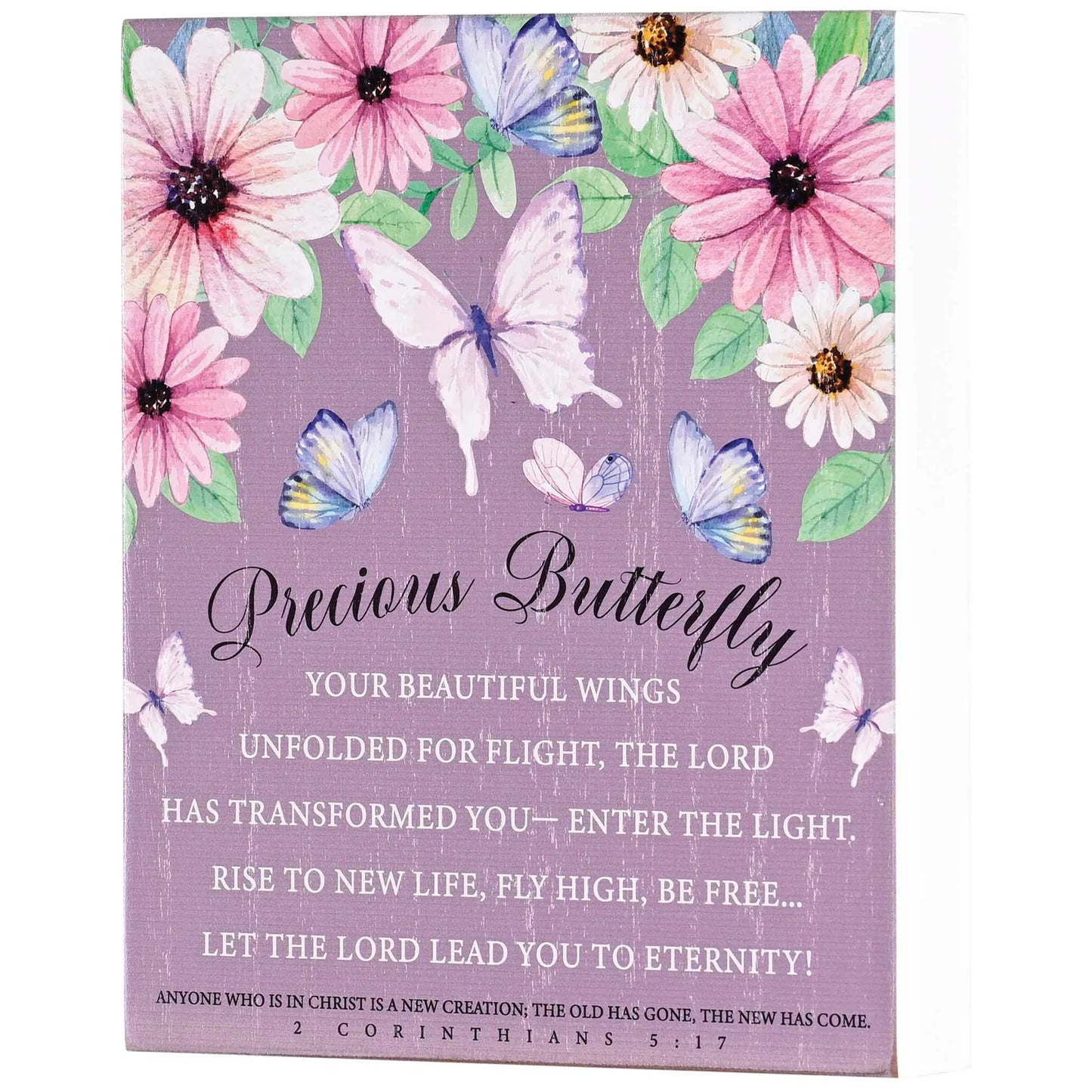 Plaque Precious Butterfly 8x10