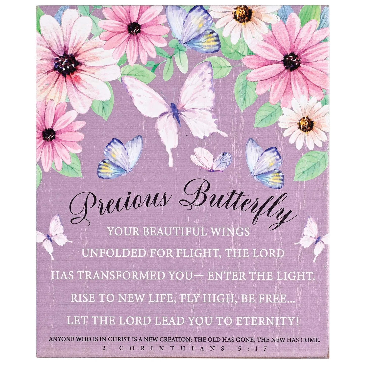 Plaque Precious Butterfly 8x10