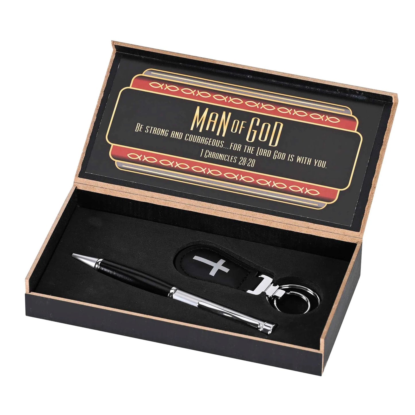 Pen/Key Set Man Of God Black