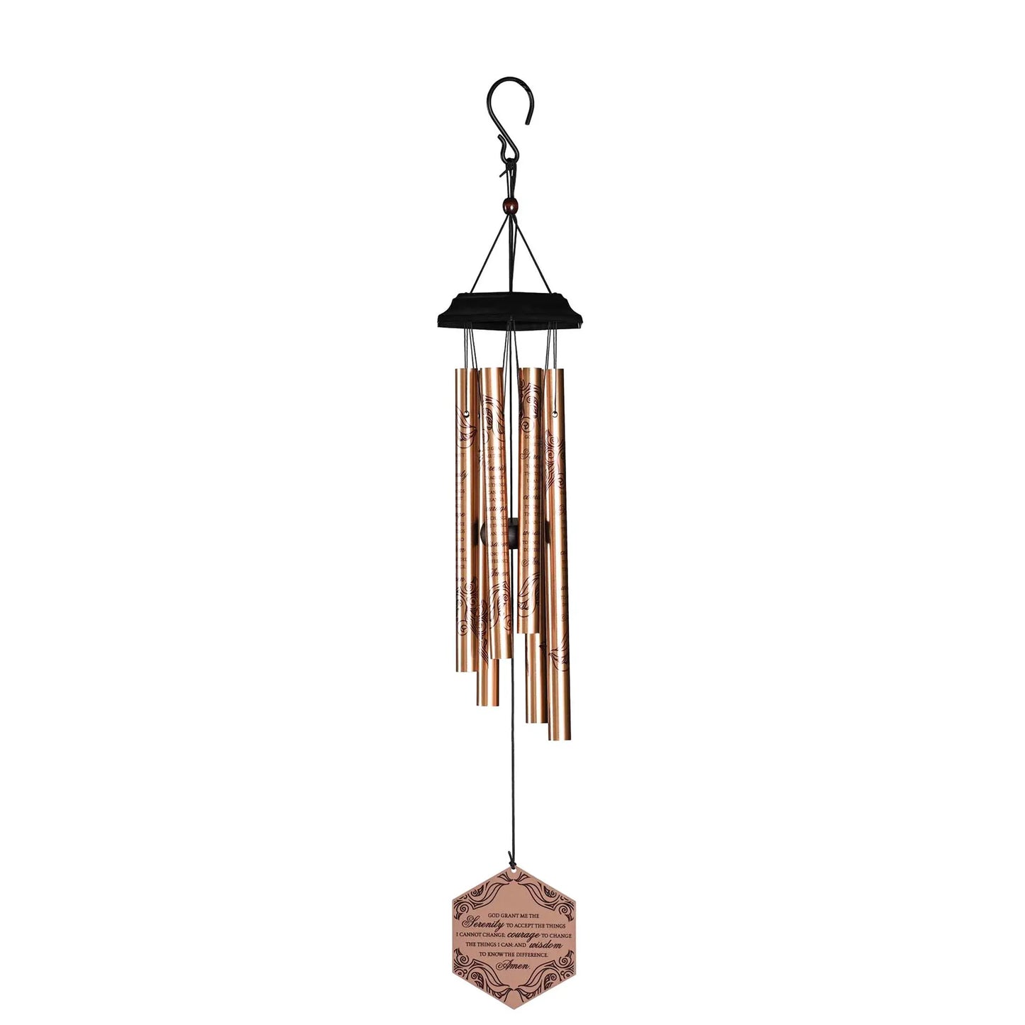 Windchime Iron Sail Serenity Prayer