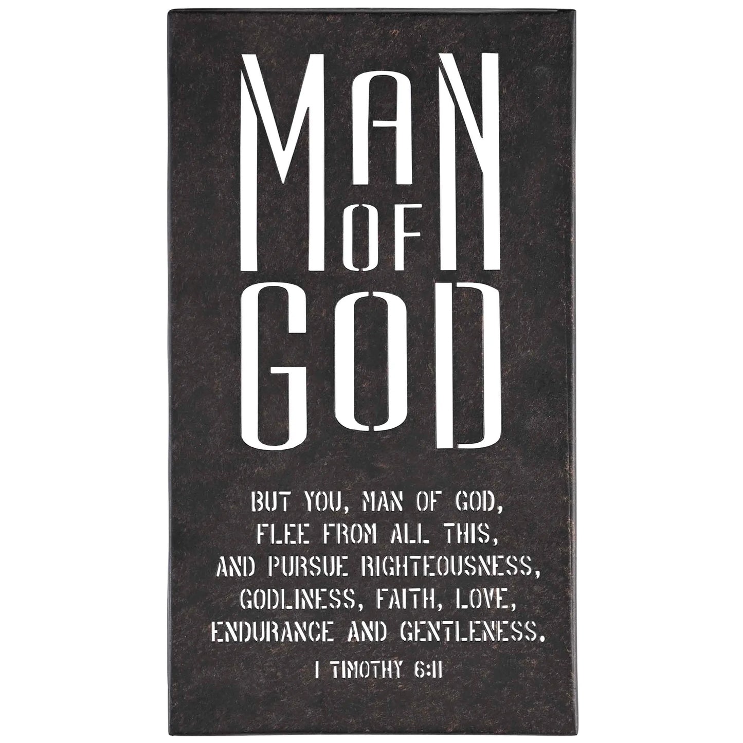 Wall Hanging Metal Man Of God 8x14