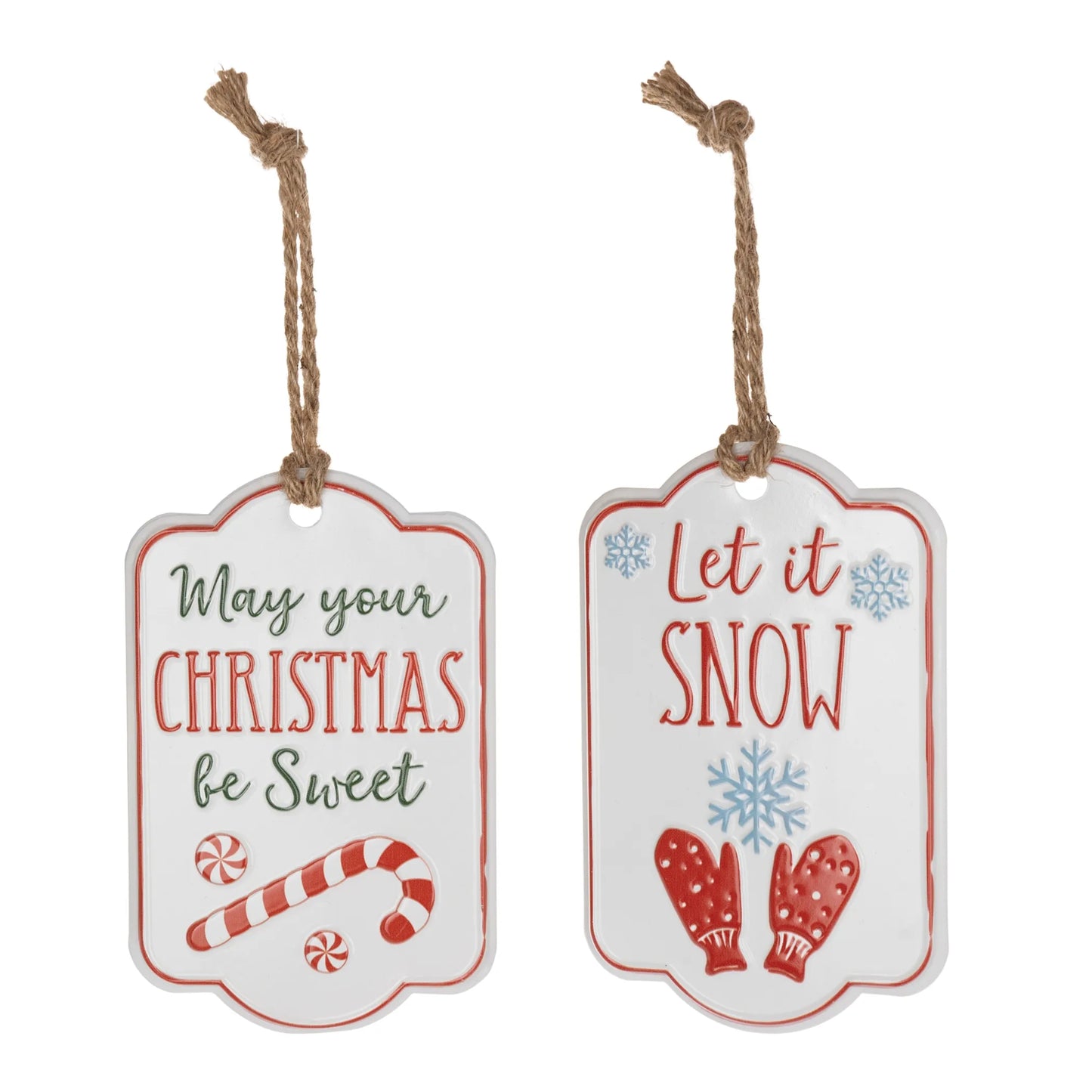 Holiday Sentiment Tag Ornament