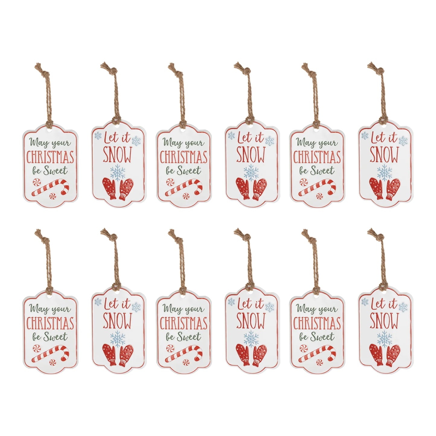 Holiday Sentiment Tag Ornament