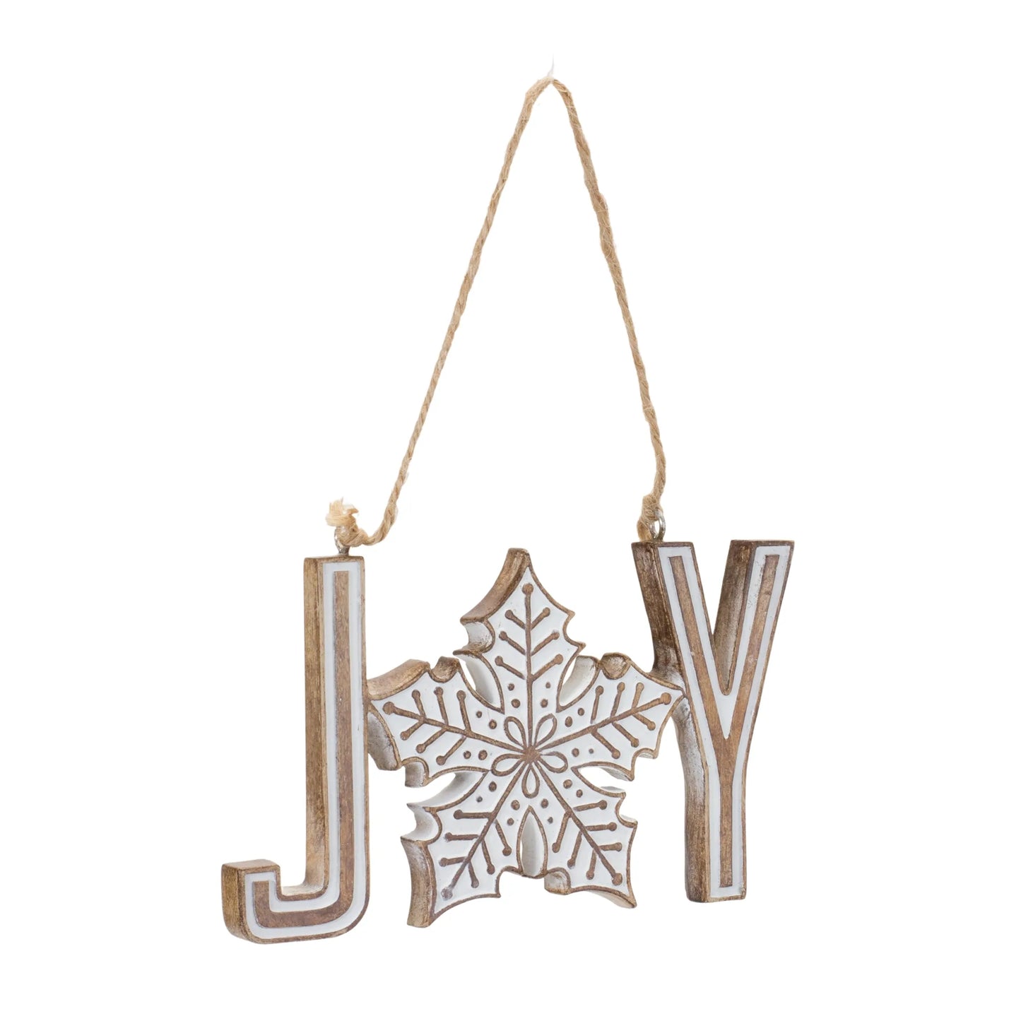 Joy Noel Snowflake Ornament