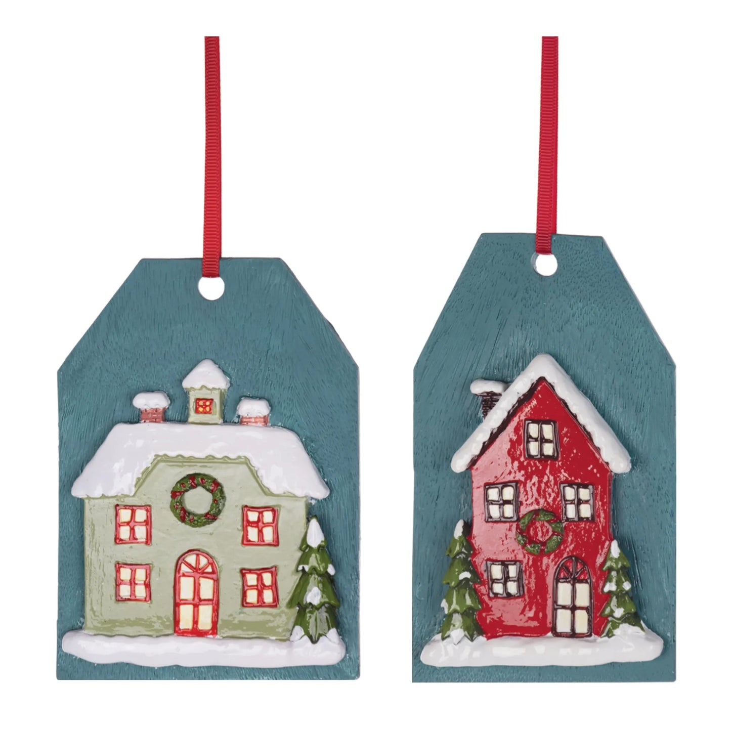 Winter House Tag Ornament