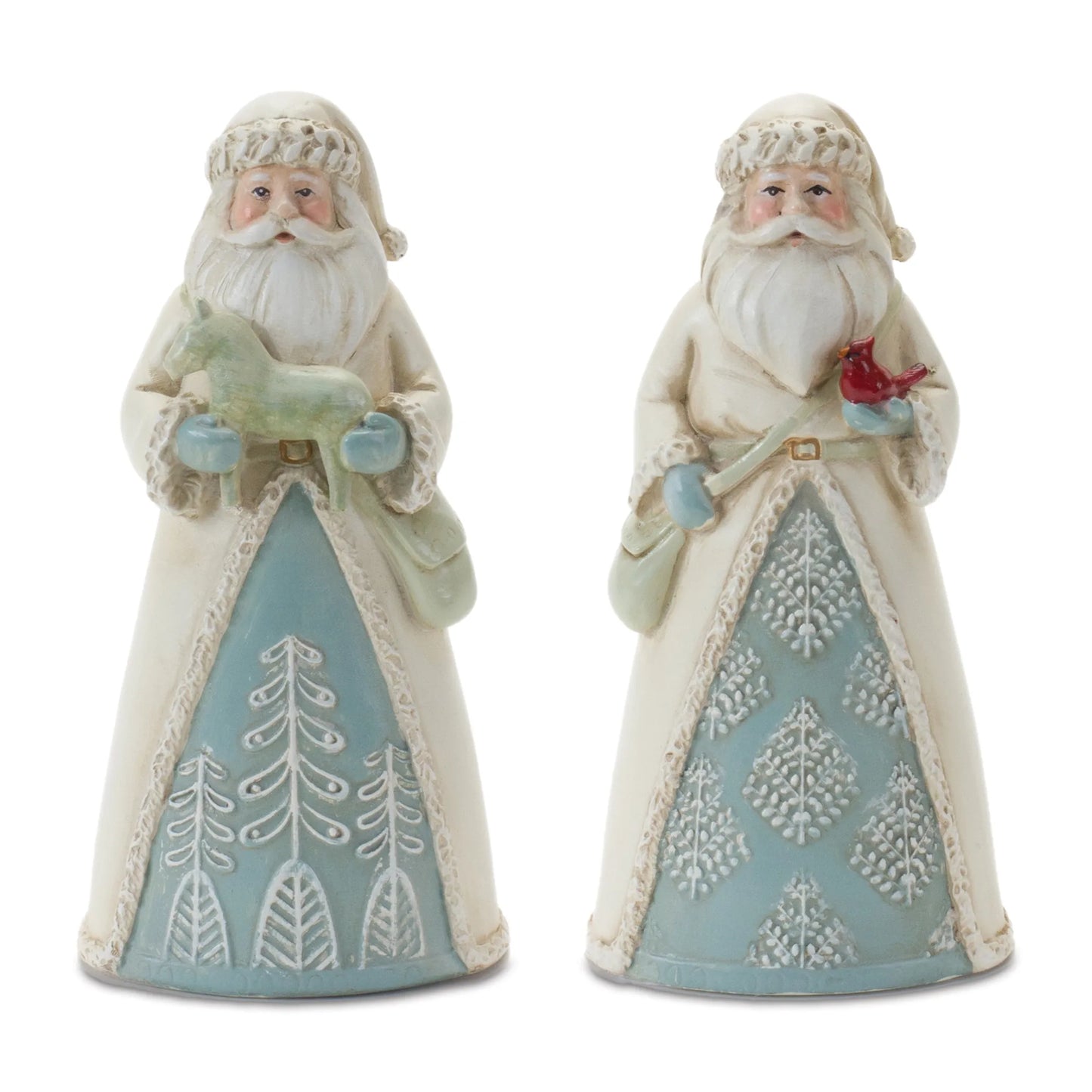 Winter Santa Figurine  - Materials: Resin