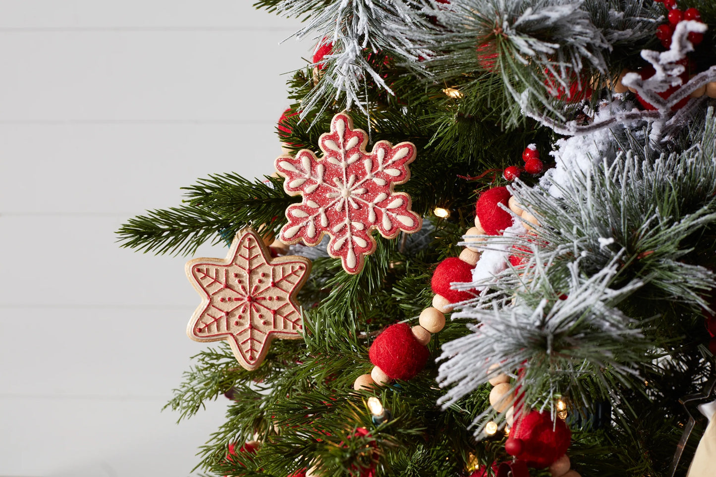 Gingerbread Snowflake Cookie Ornament