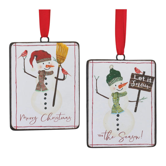 Snowman Sentiment Ornament