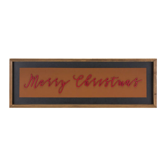 Wood Merry Christmas Sign  - Pack Of: 1 unit | Décor  style: Traditional