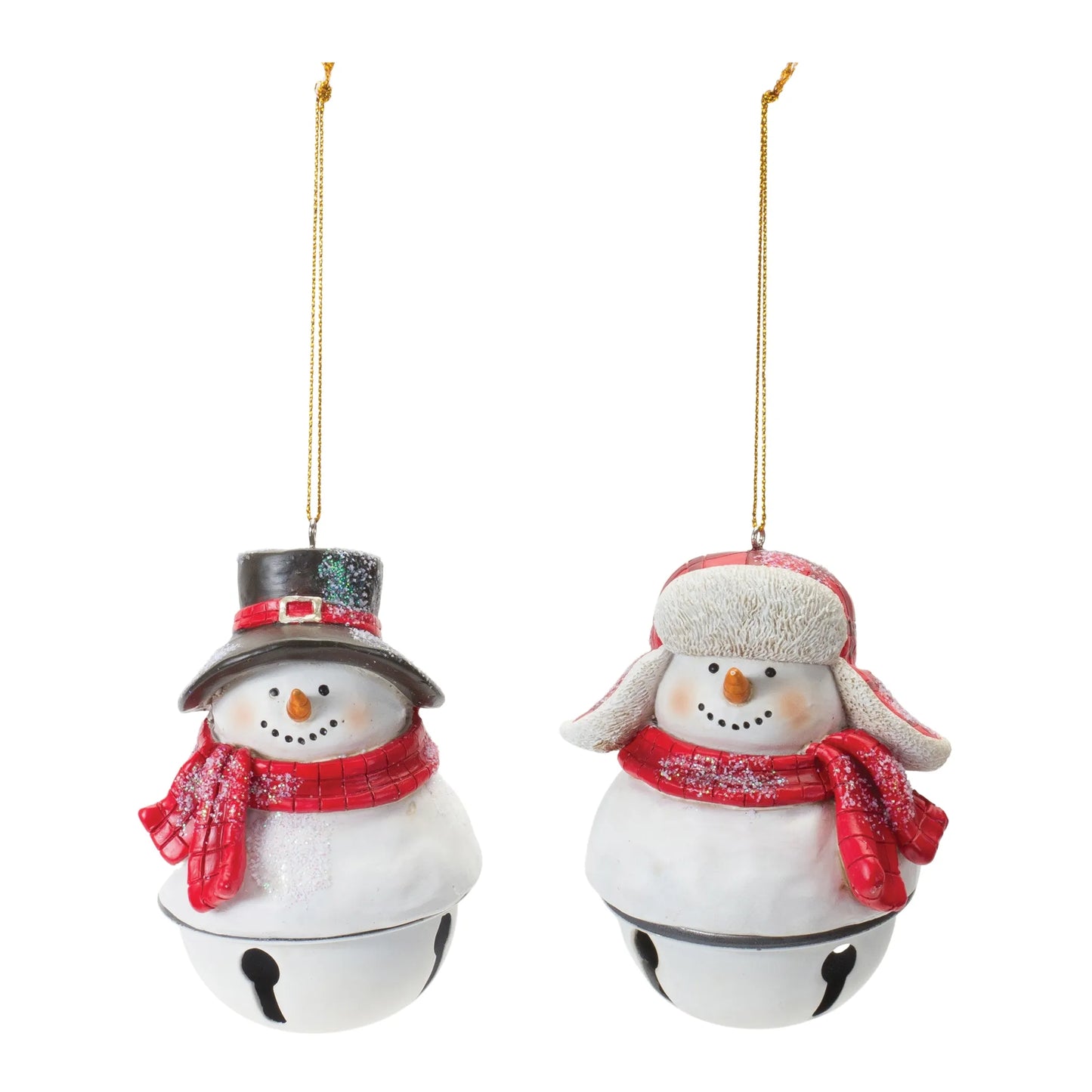 Snowman Sleigh Bell Ornament