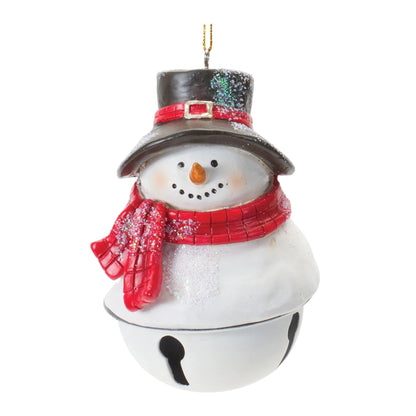 Snowman Sleigh Bell Ornament