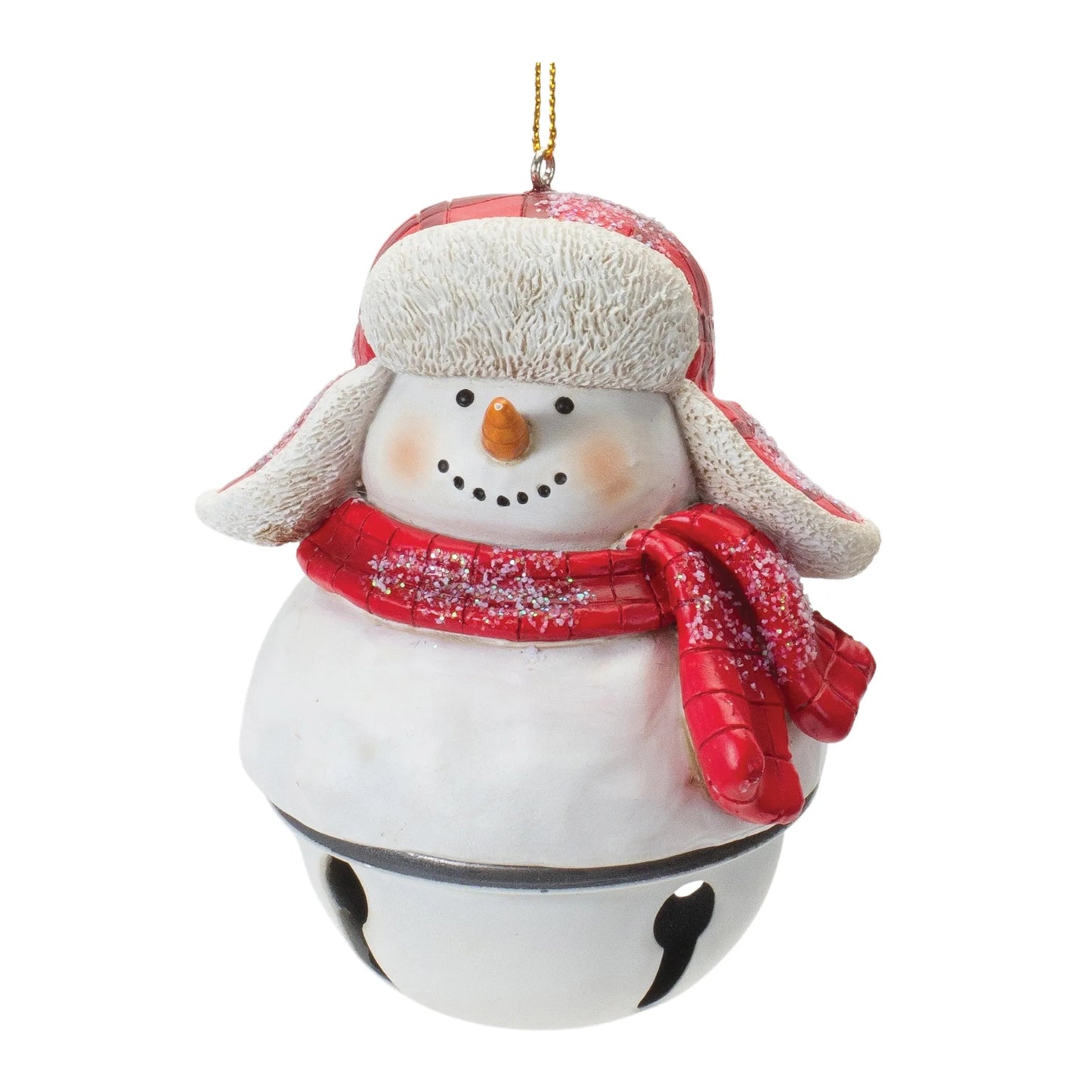 Snowman Sleigh Bell Ornament