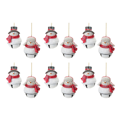 Snowman Sleigh Bell Ornament