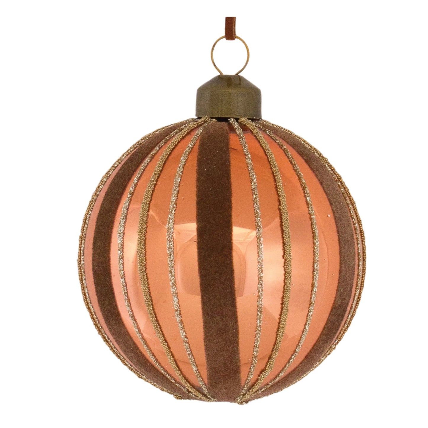 Copper Glass Holiday Ornament