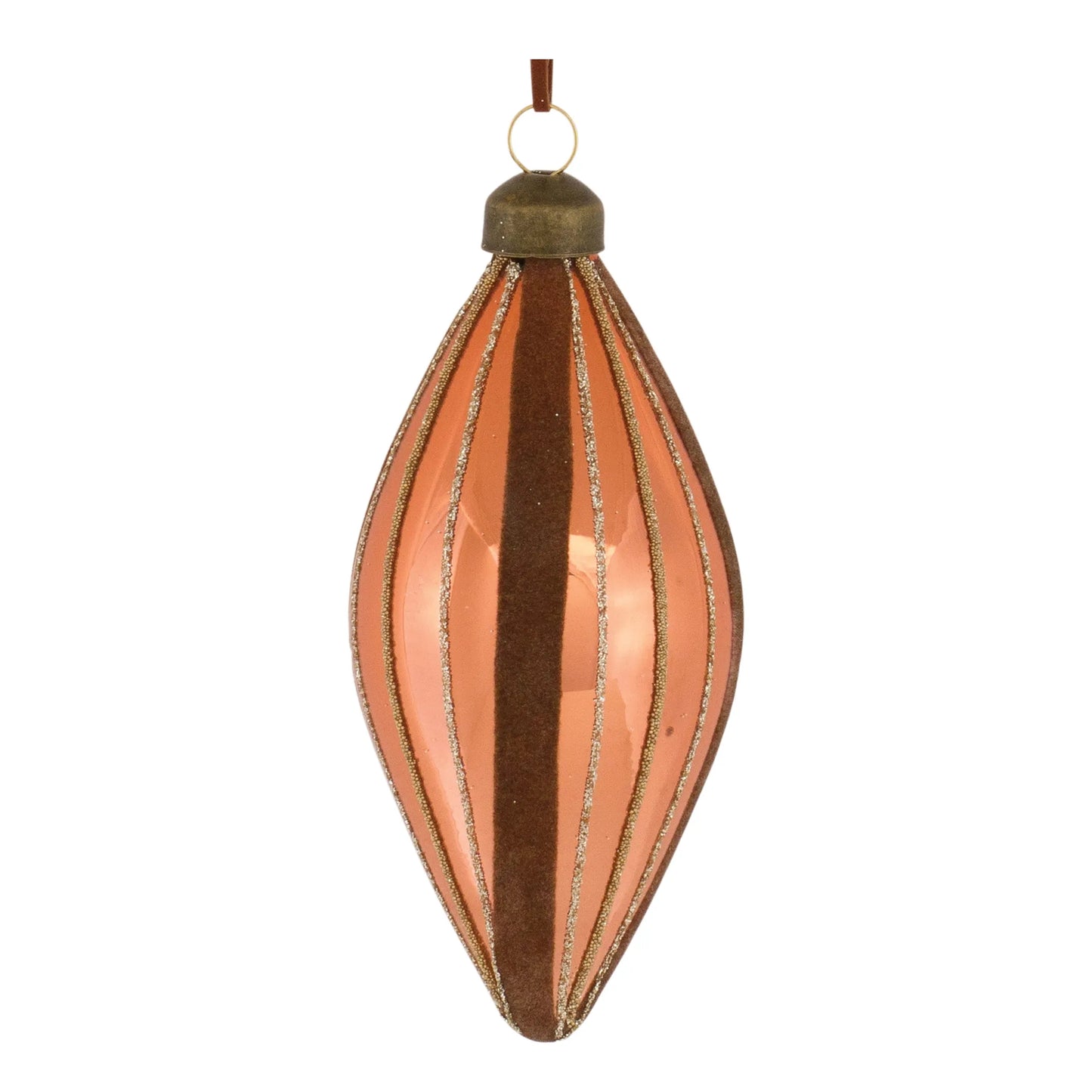 Copper Glass Holiday Ornament