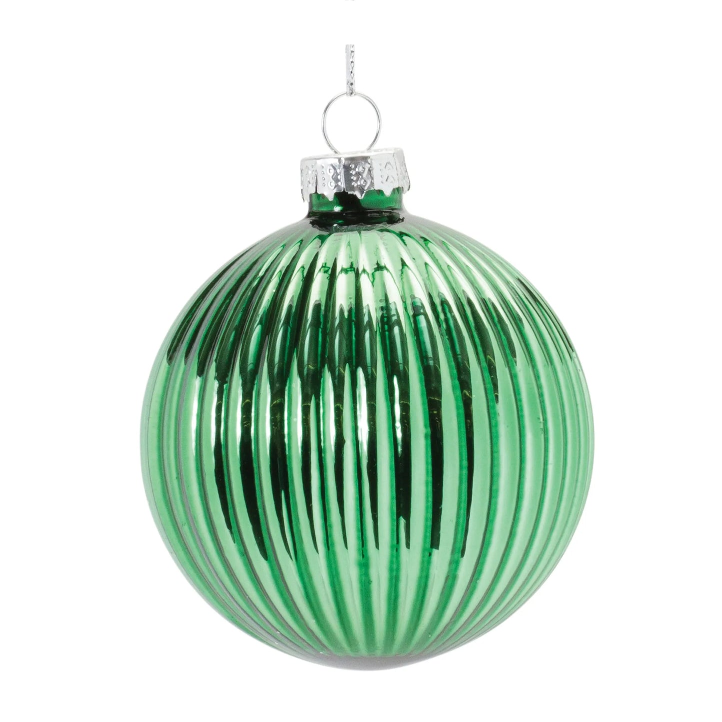 Textured Glass Ball Ornament