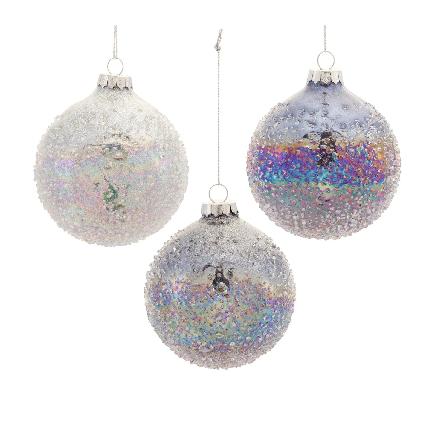 Irredescent Glass Ball Ornament