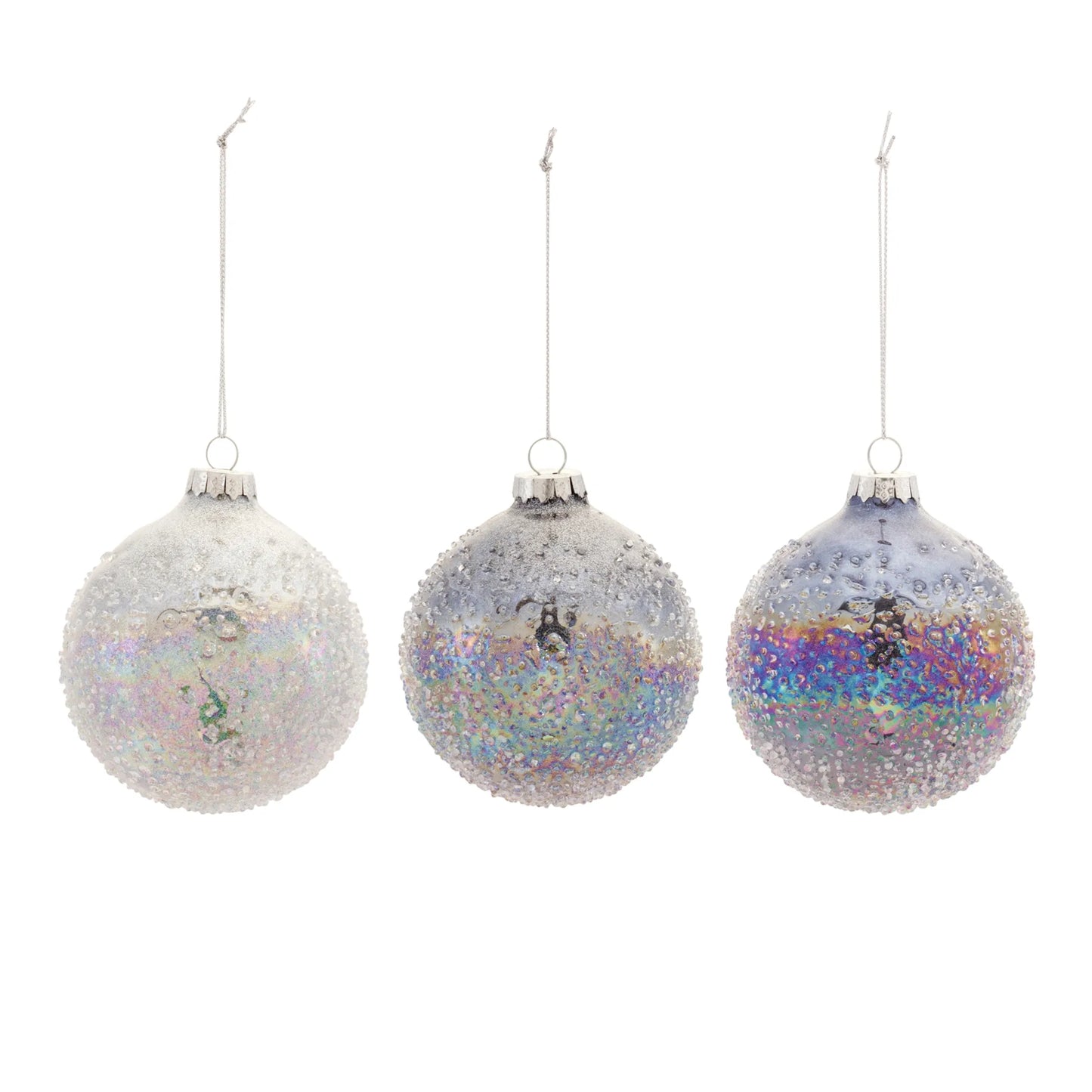 Irredescent Glass Ball Ornament