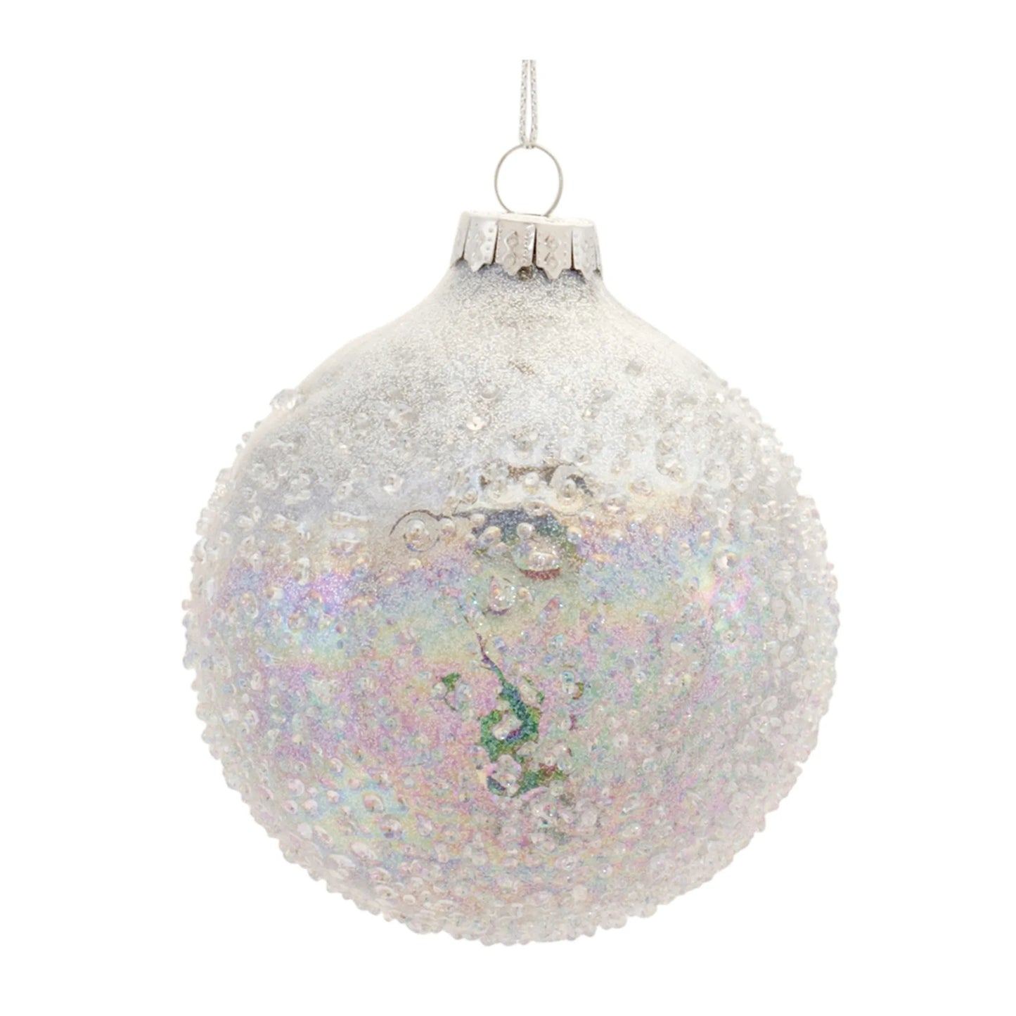 Irredescent Glass Ball Ornament