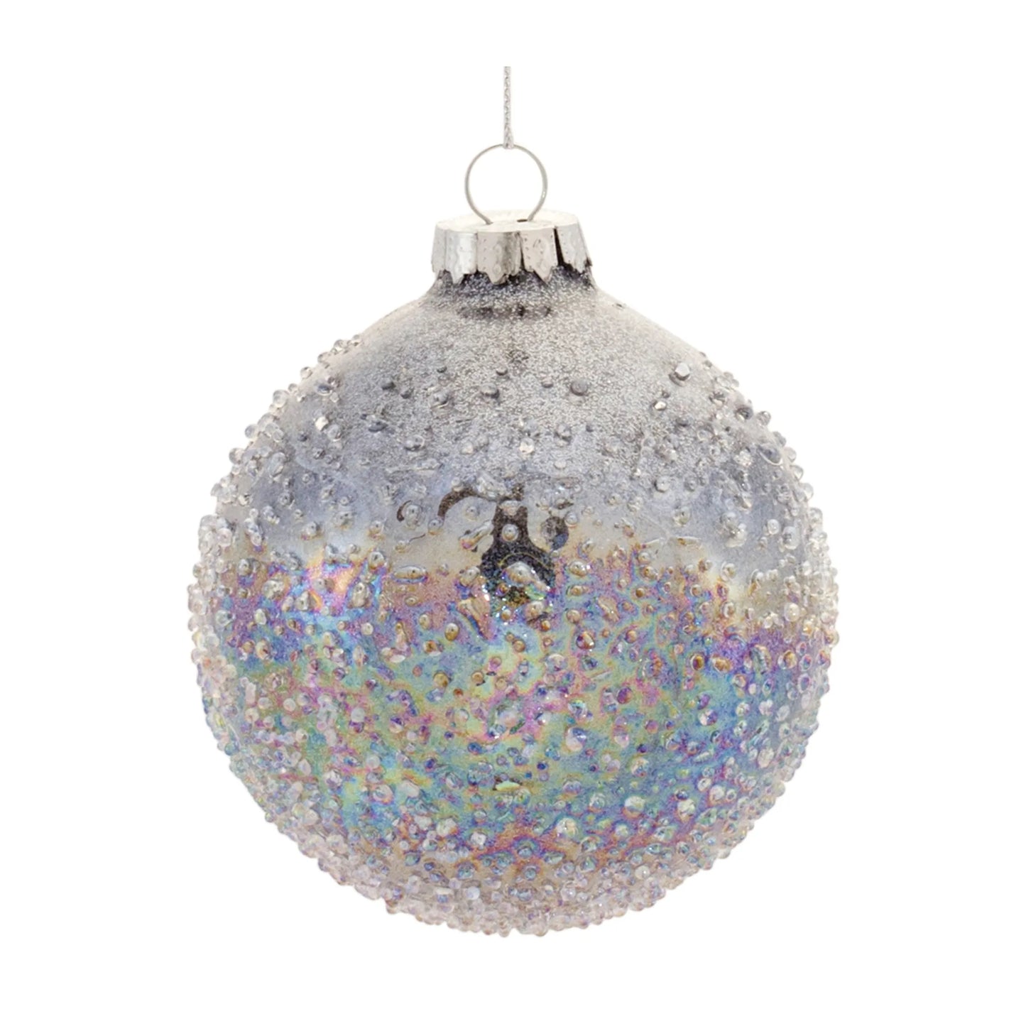 Irredescent Glass Ball Ornament