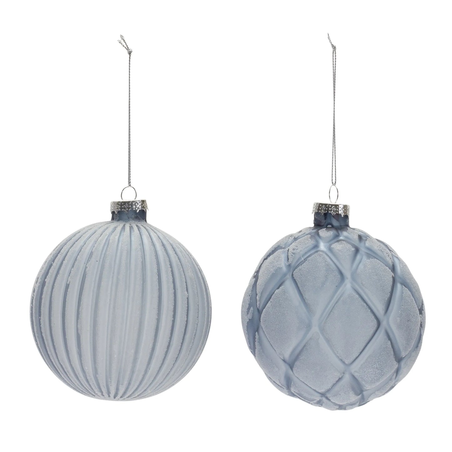 Frosted Glass Ball Ornament