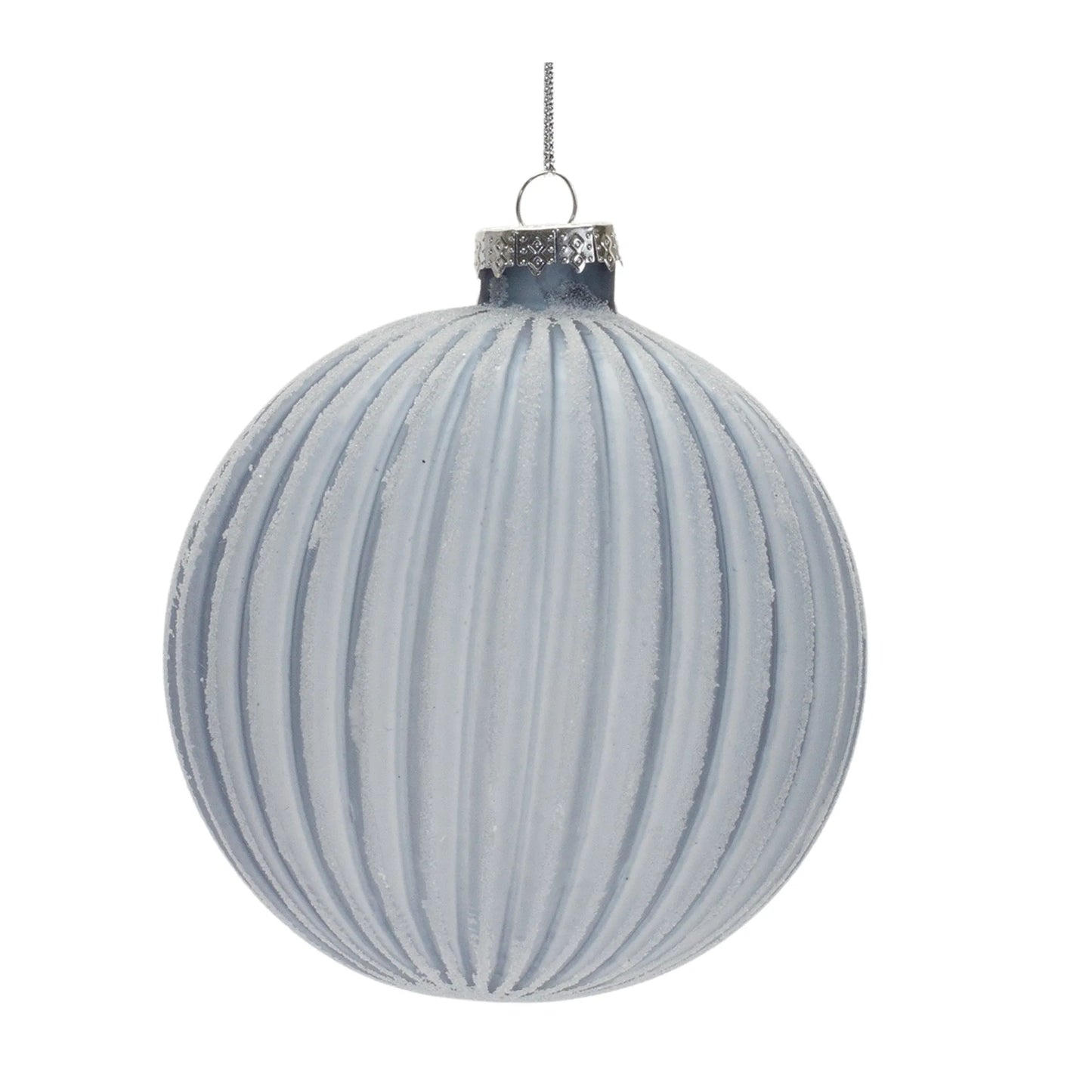 Frosted Glass Ball Ornament