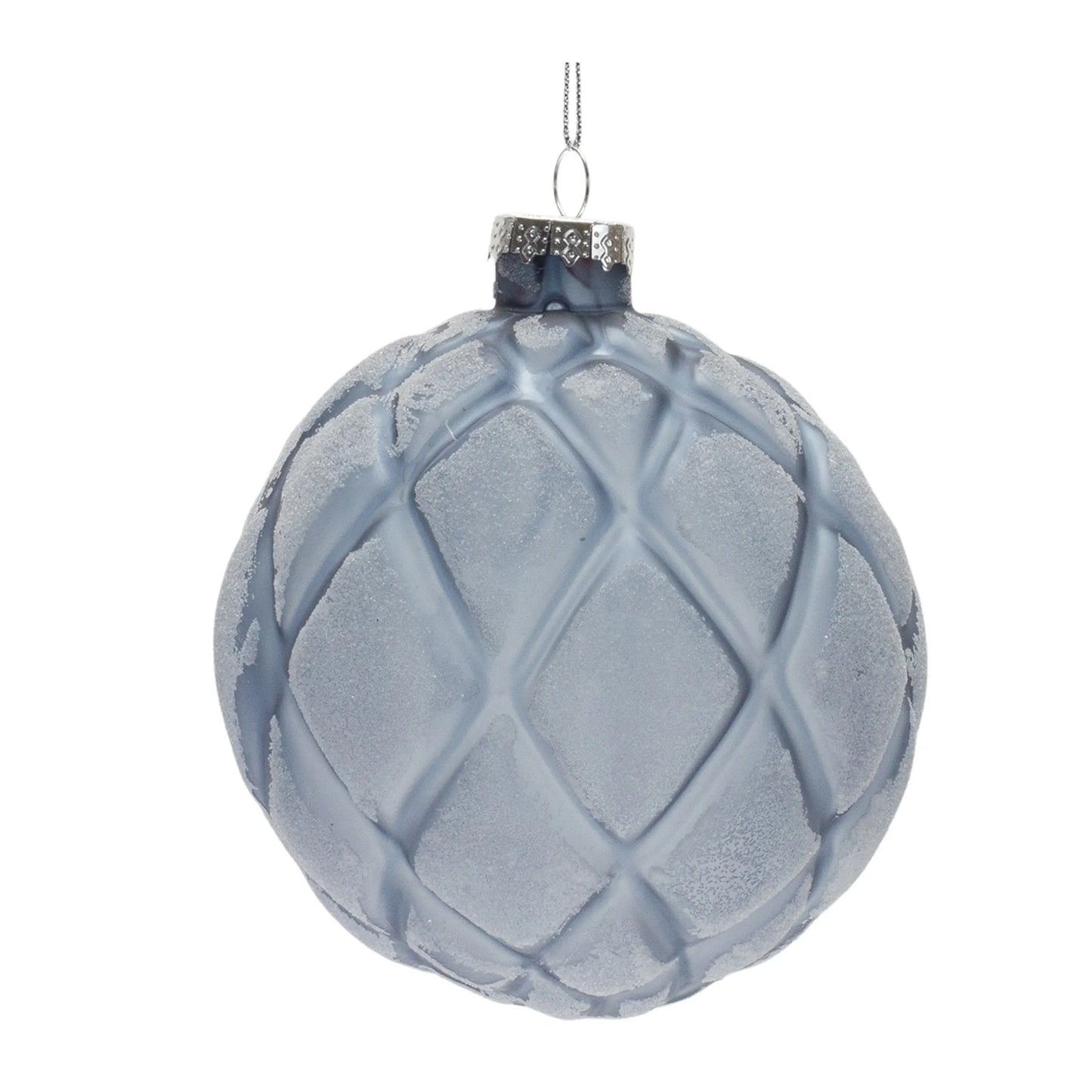 Frosted Glass Ball Ornament