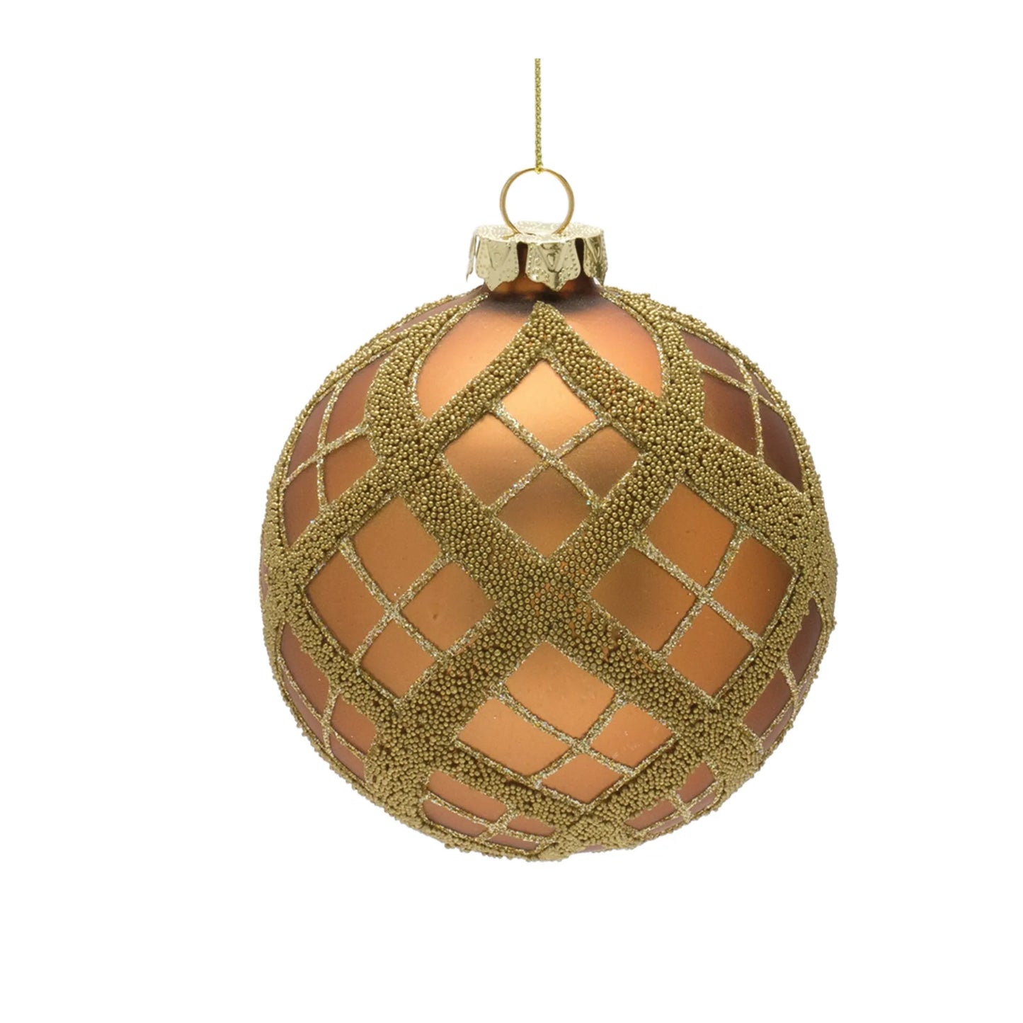 Glitter Net Glass Ball Ornamnet