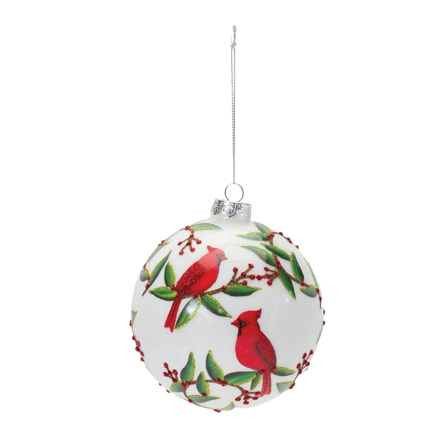 Cardinal Bird Ball Ornament