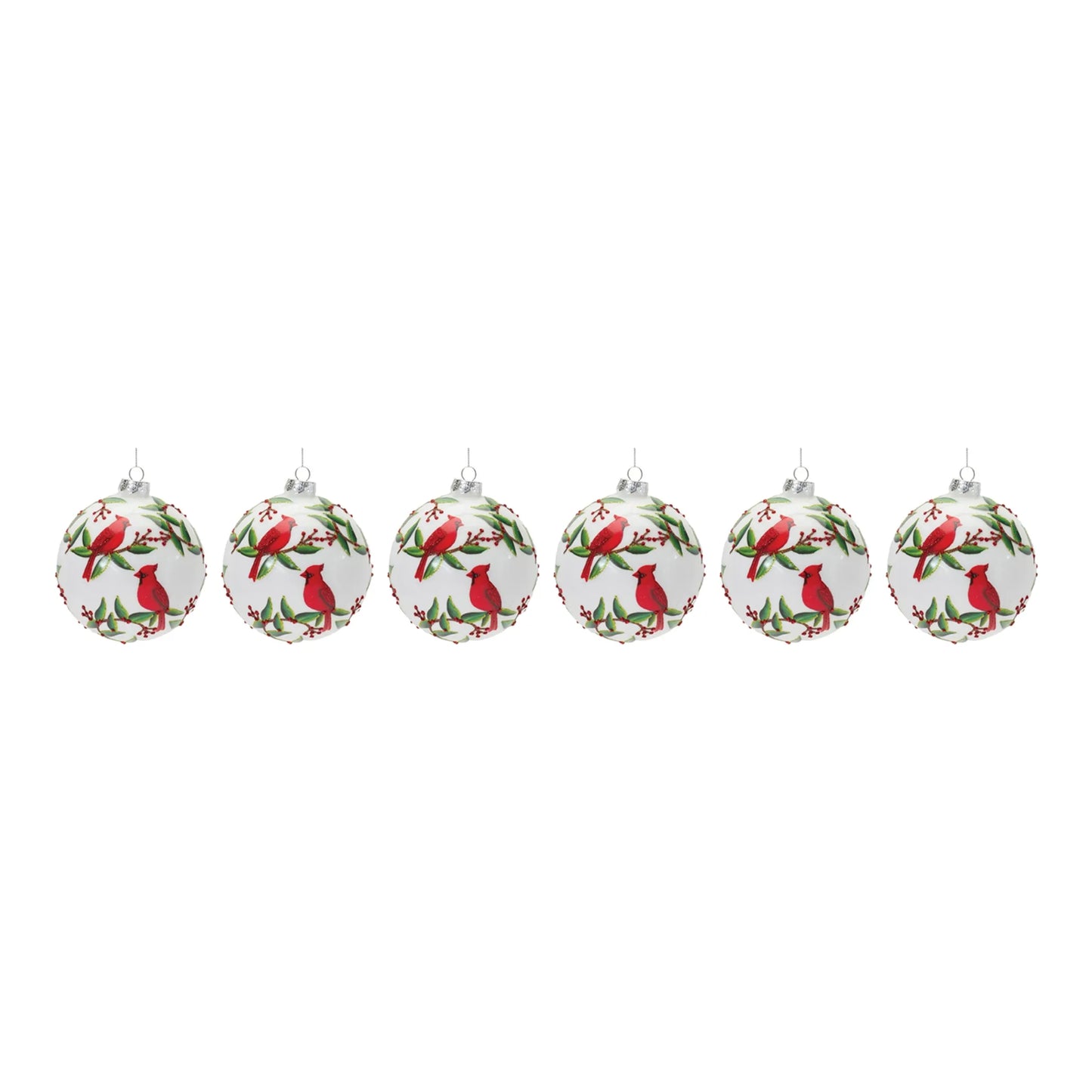 Cardinal Bird Ball Ornament