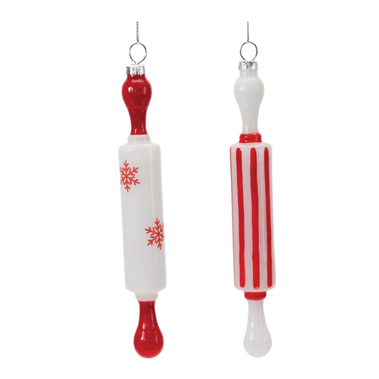 Glass Rolling Pin Ornament