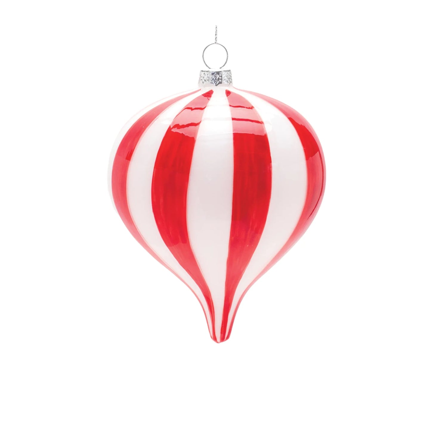 Striped Glass Ornament