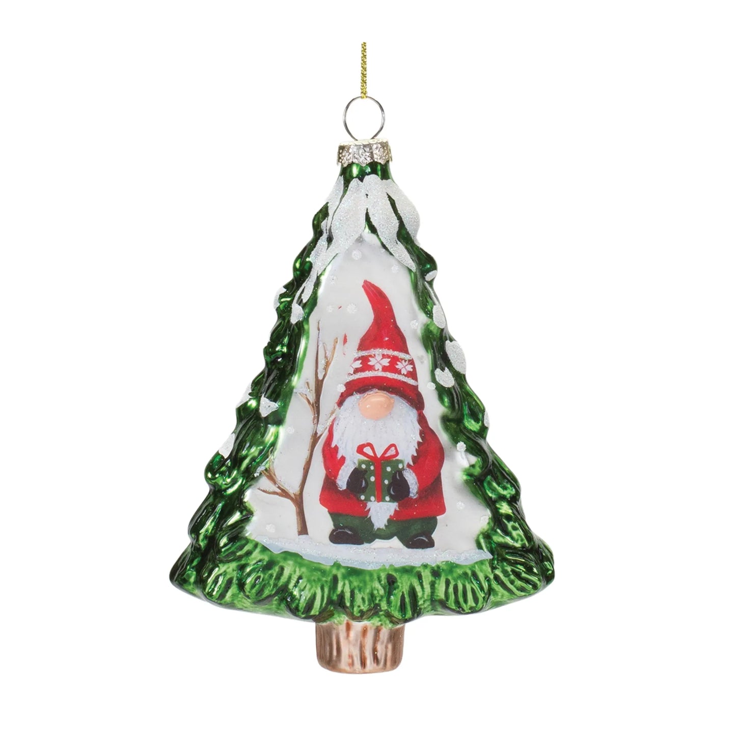 Gnome Pine Tree Ornament