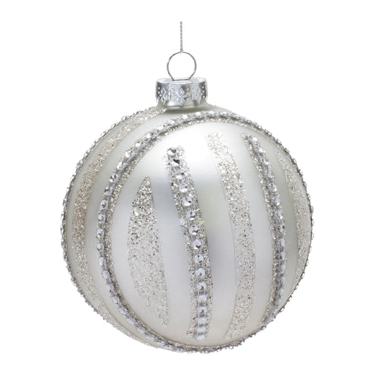 Jeweled Glass Ball Ornament