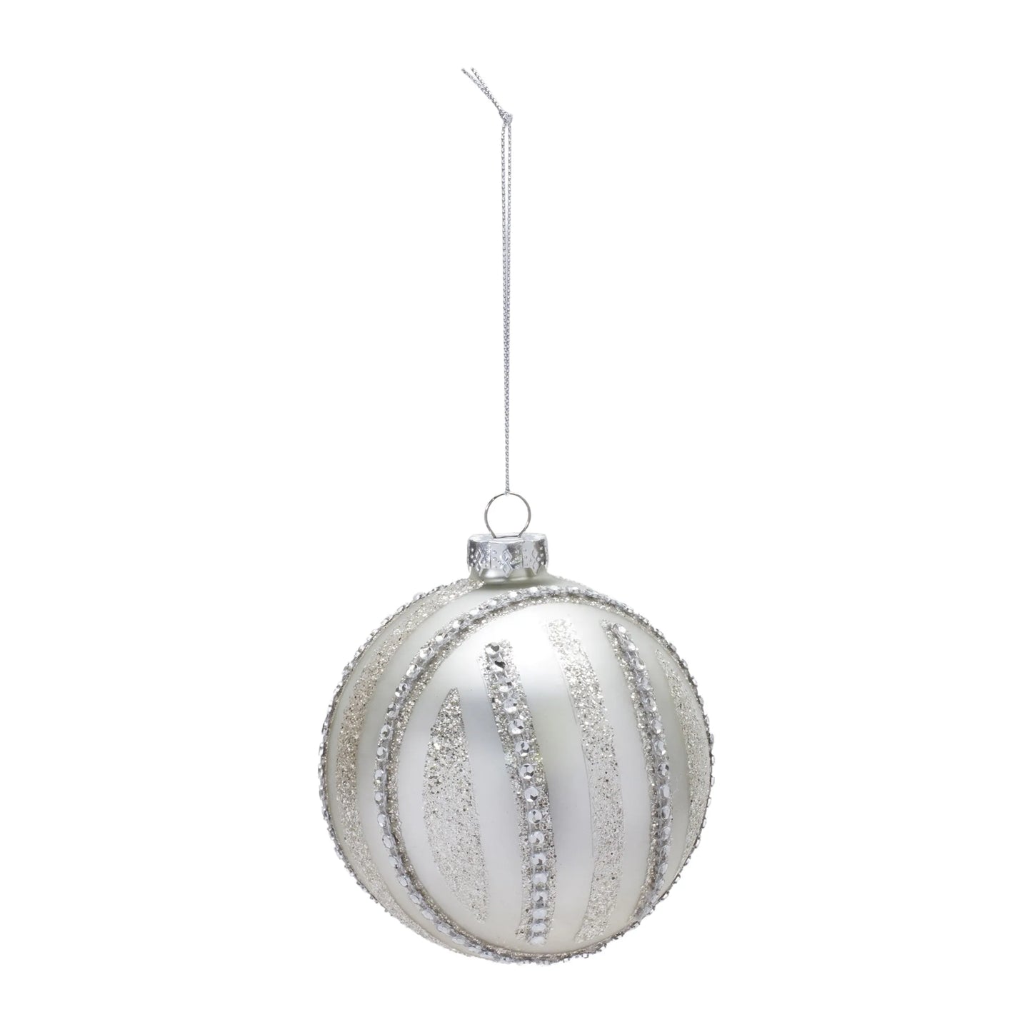 Jeweled Glass Ball Ornament