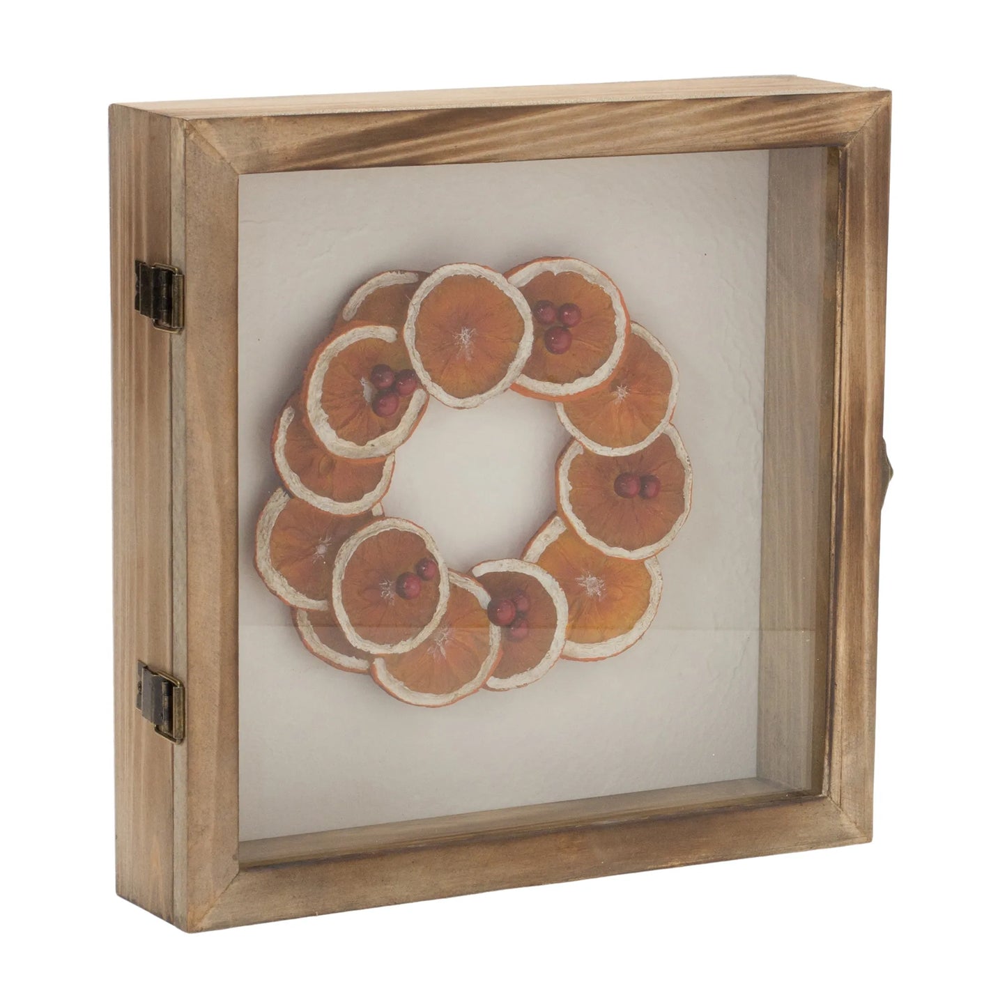 Dried Fruit Wreath Shadow Box