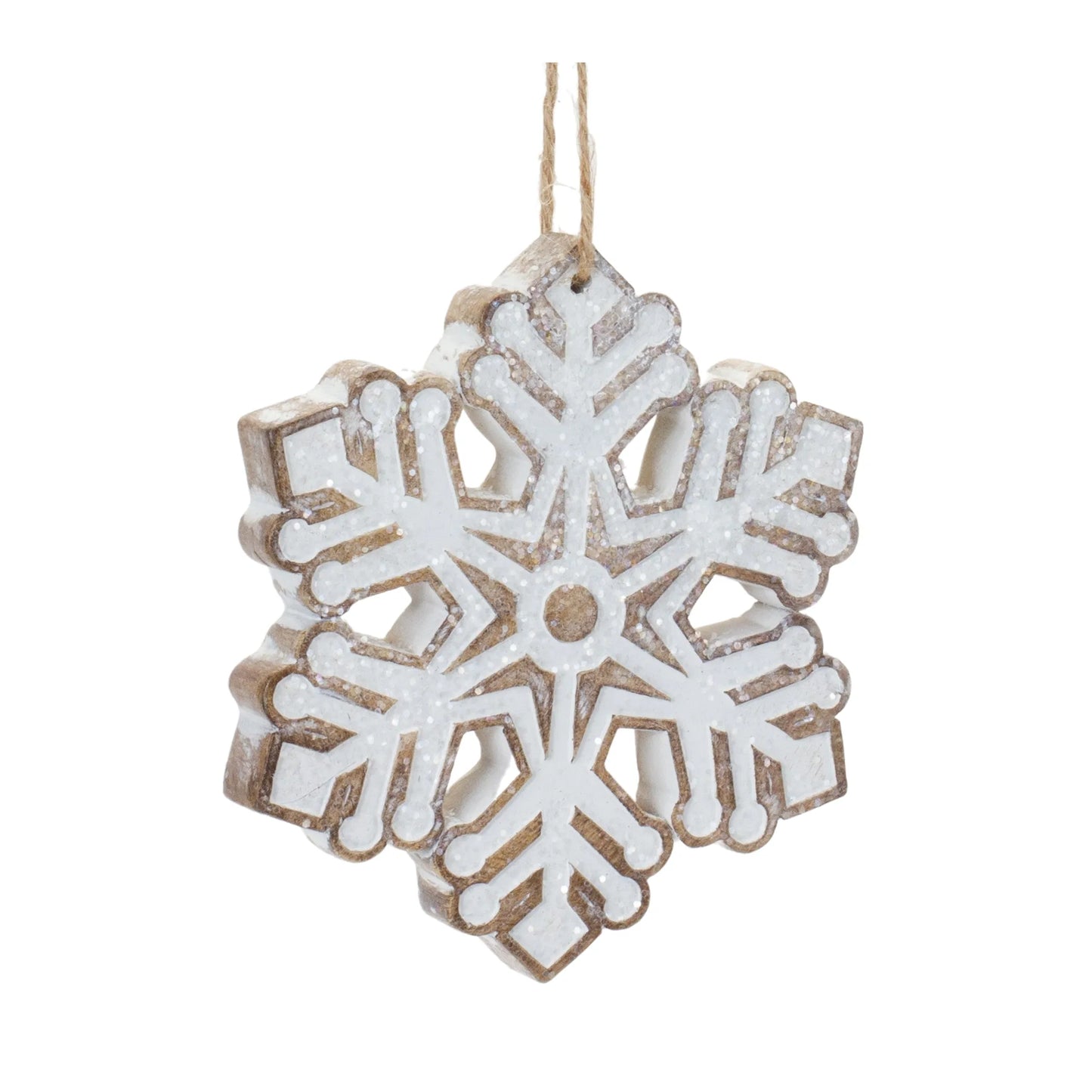 Glittered Snowflake Ornament