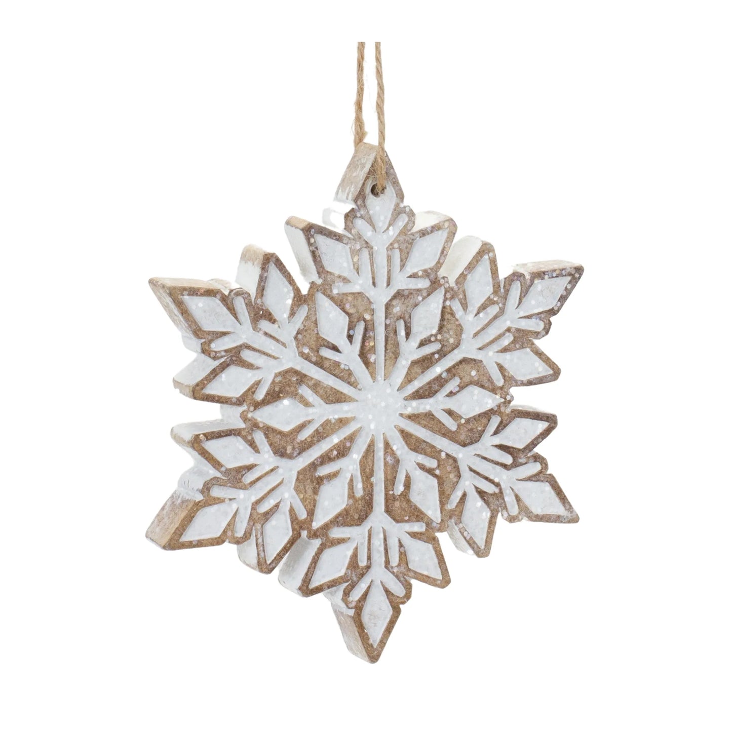 Glittered Snowflake Ornament