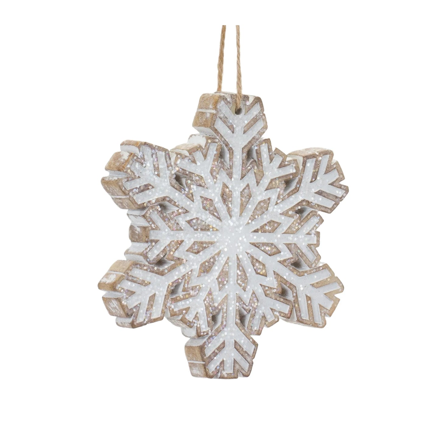 Glittered Snowflake Ornament