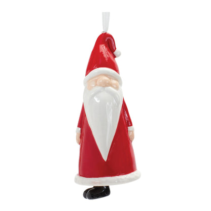 Ceramic Santa Bell Ornament