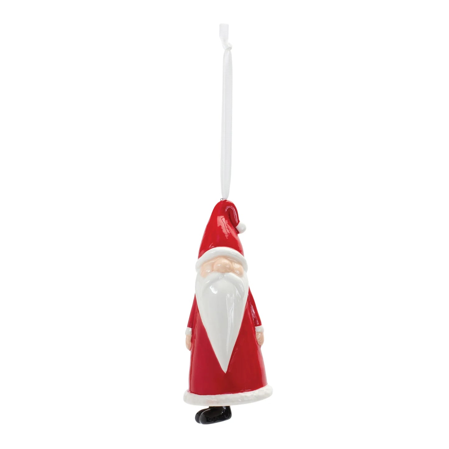 Ceramic Santa Bell Ornament