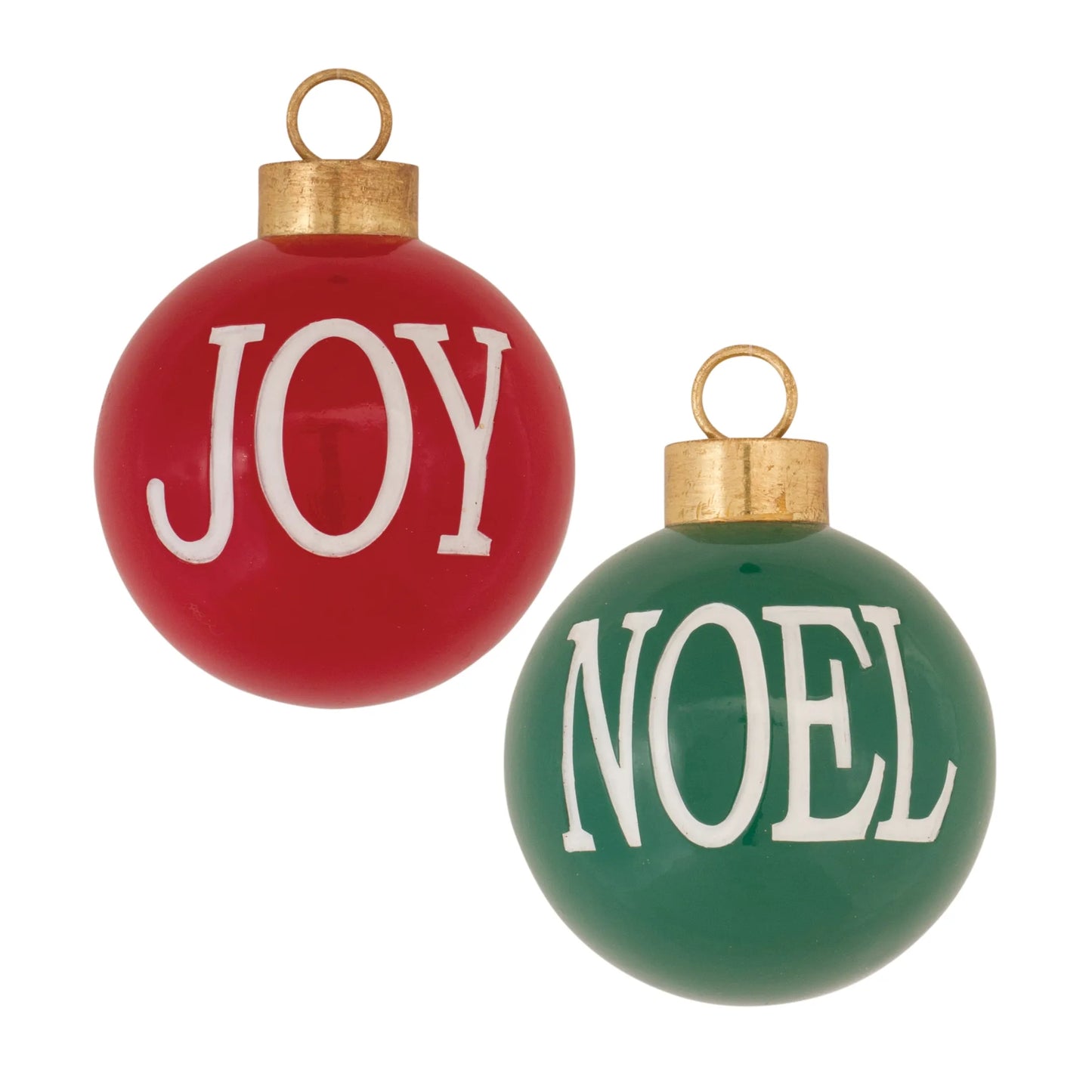 Joy and Noel Ball Ornament