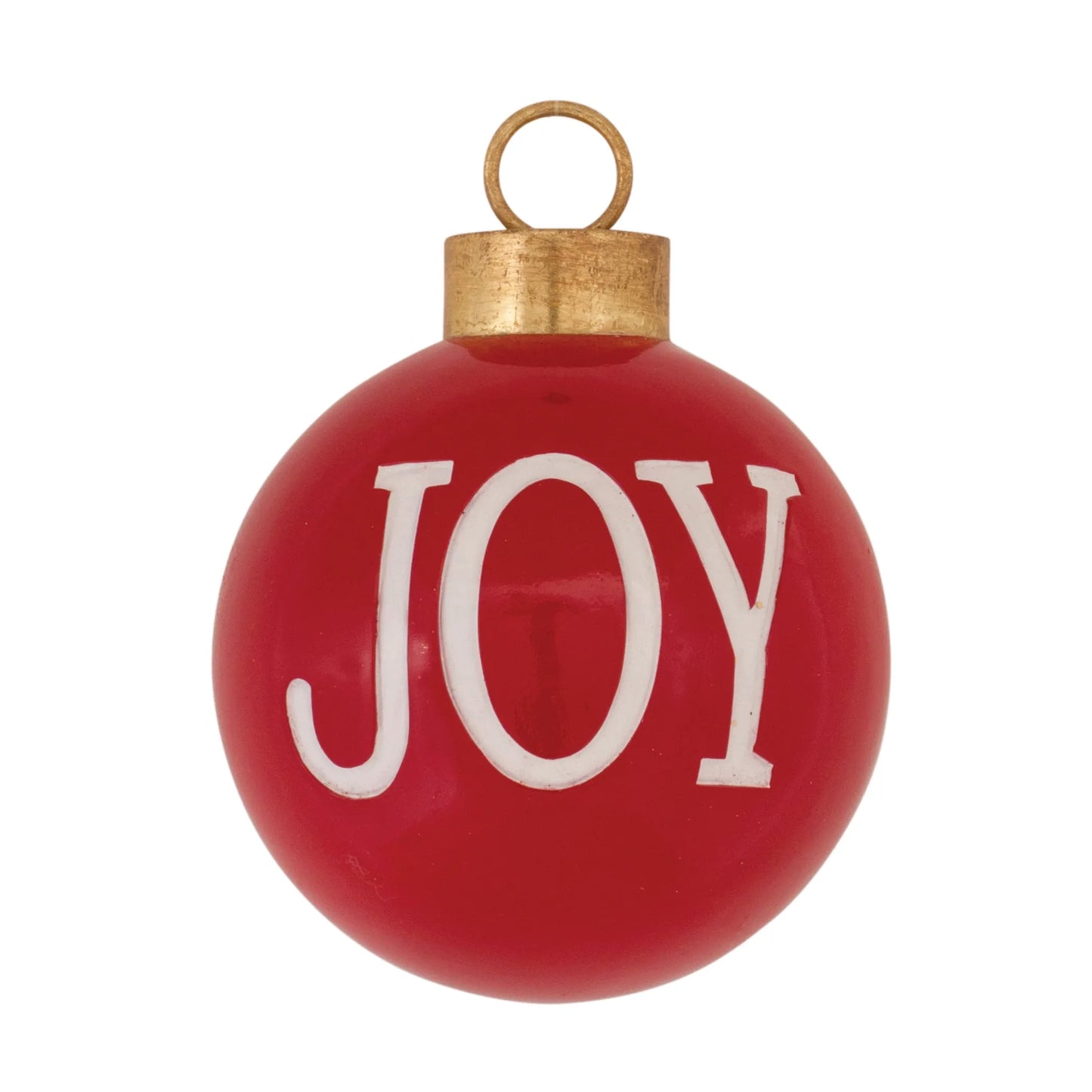 Joy and Noel Ball Ornament