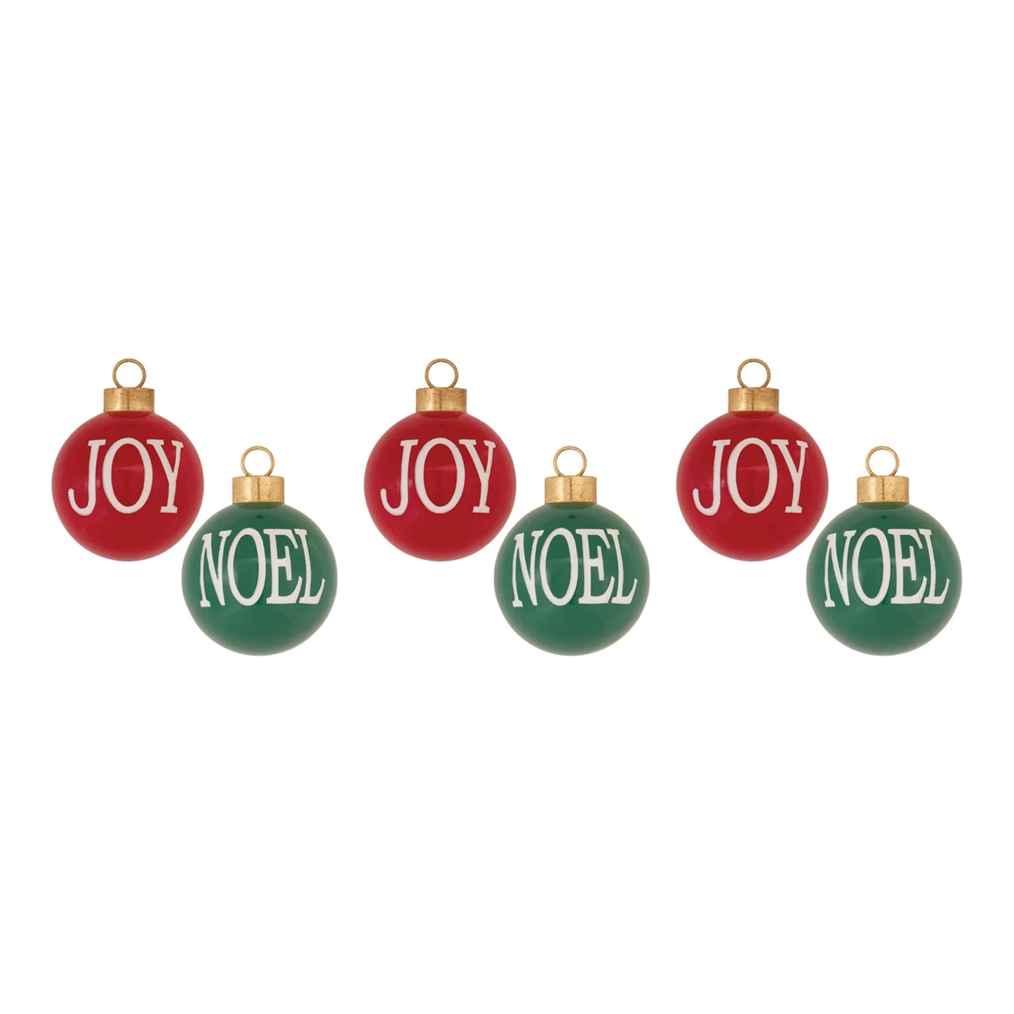 Joy and Noel Ball Ornament